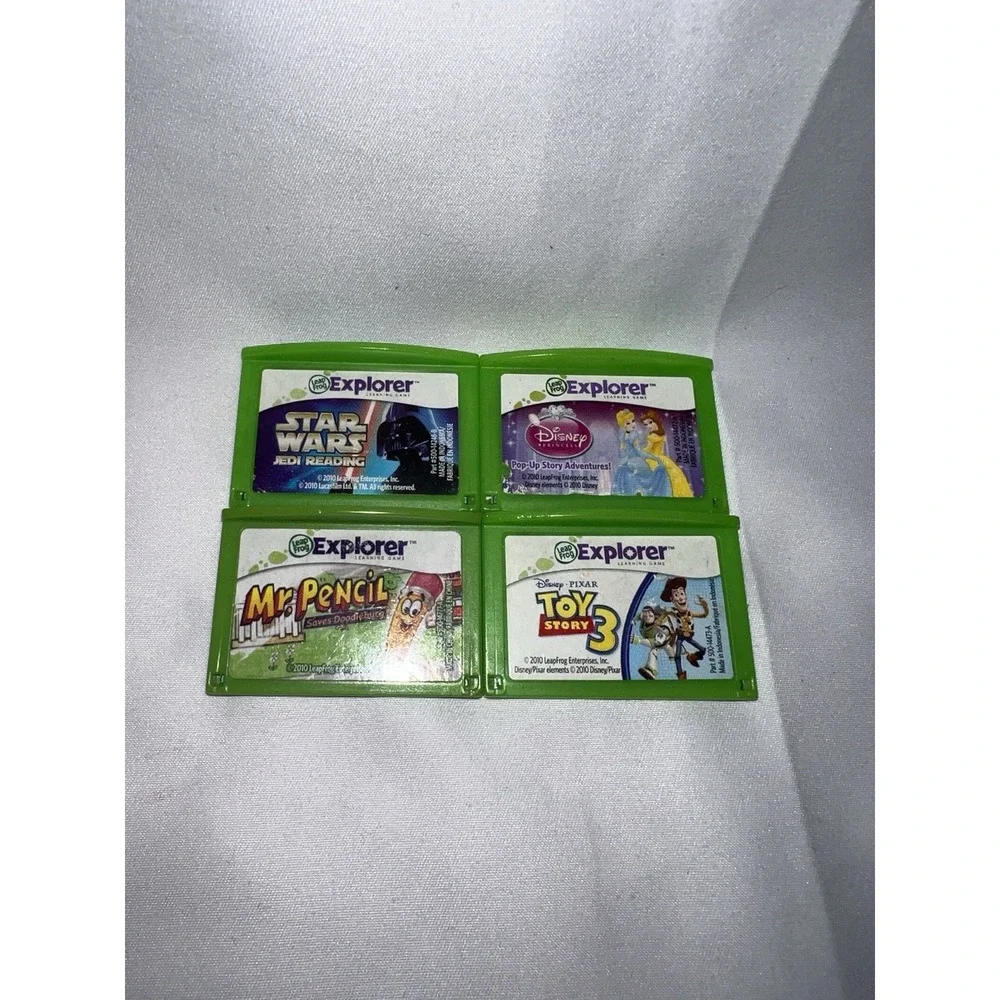 Lot of 4 Leap Frog Leapster Explorer Leap Pad Learning Game Cartridges
